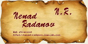 Nenad Radanov vizit kartica